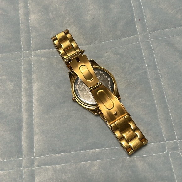 Betsey Johnson Gold Heart Watch